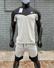 Conjunto corto Nike Tech negro / gris